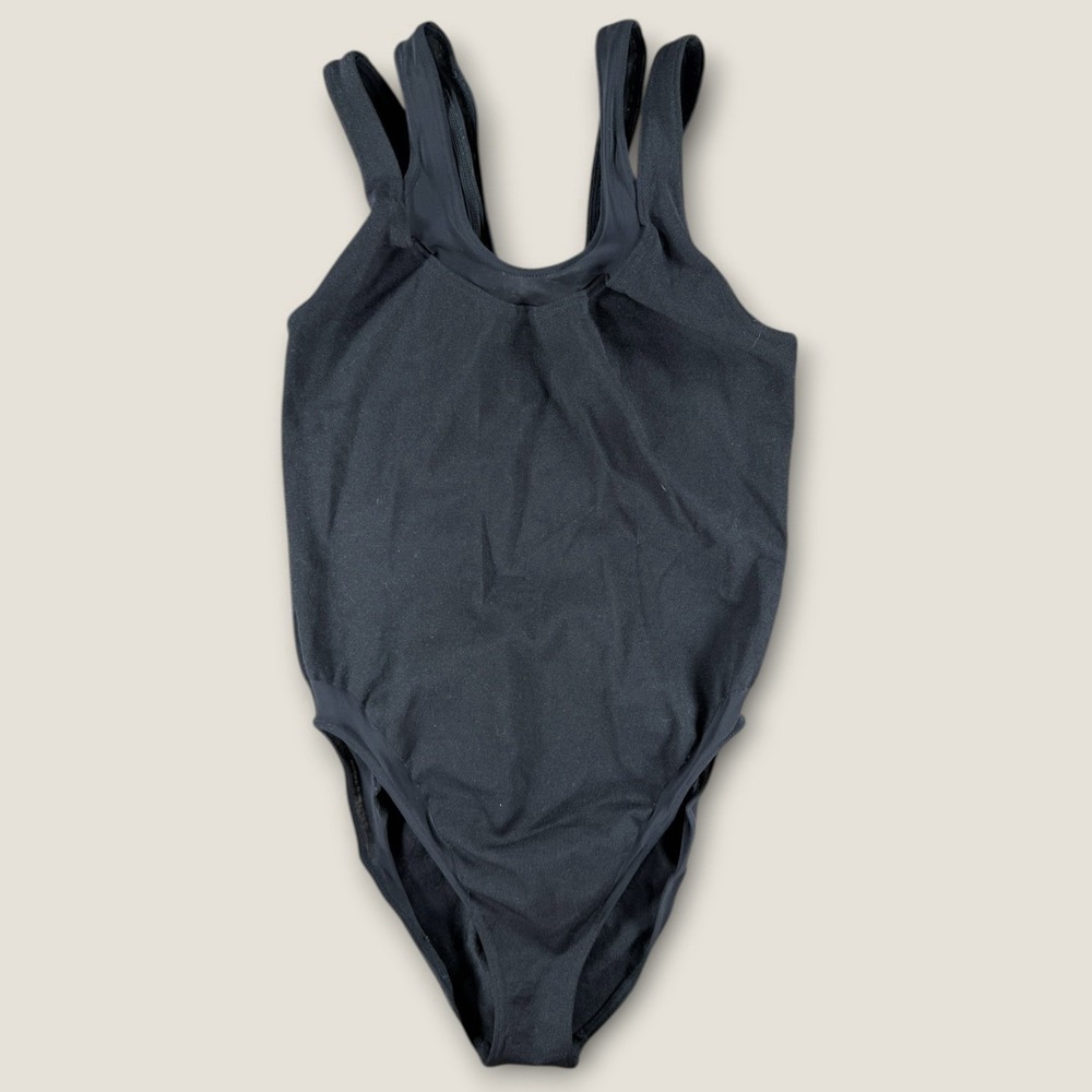 Wolford Swimbody Black One‎ Piece Swimsuit Multi Strap Luxury Austria Small